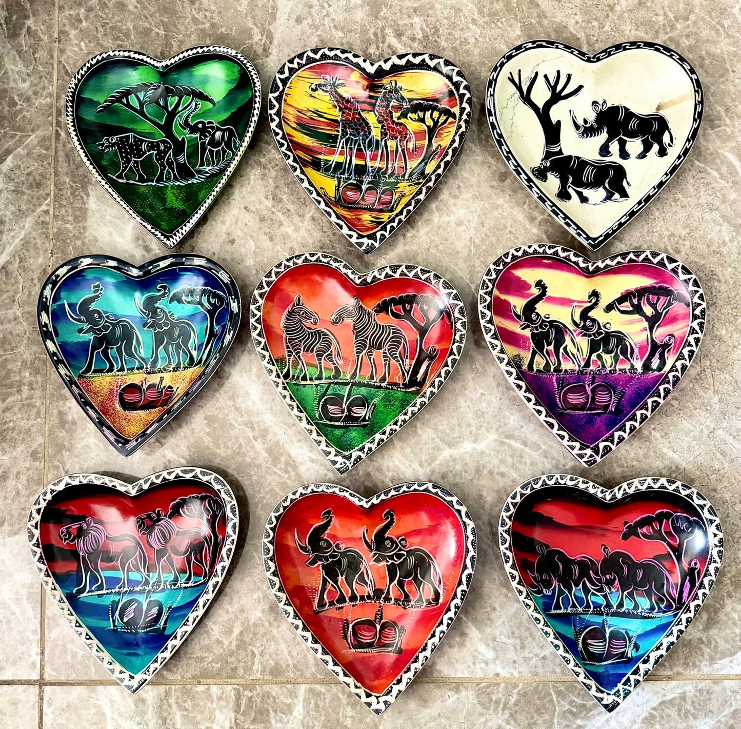 Handcrafted Heart Bowls