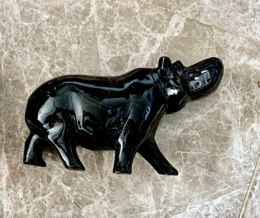 Handcrafted Natural Hippo Soapstone Sculpture – Price Per Size