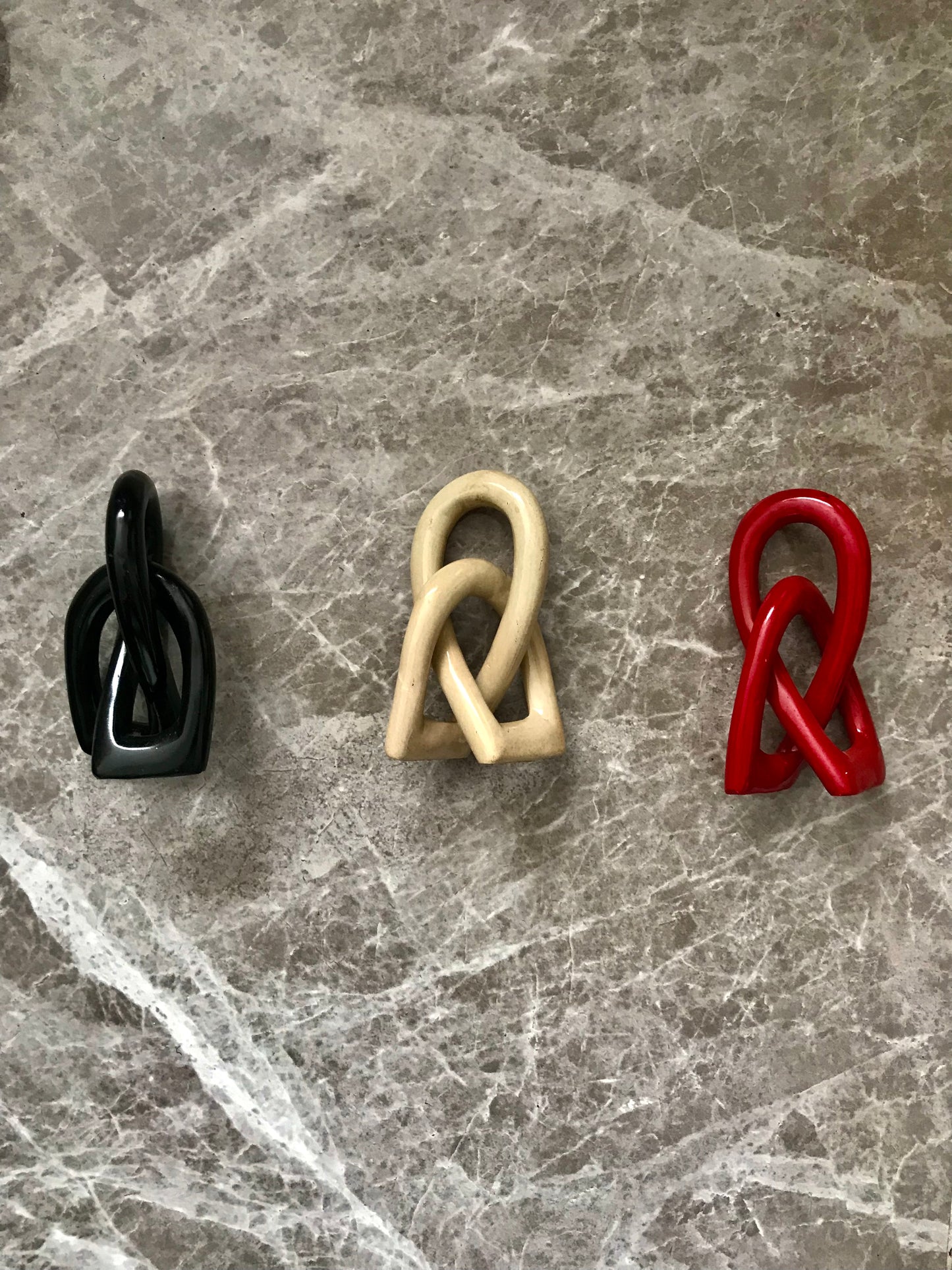Handcrafted Soapstone Knots Sculpture – Unique Art Piece (Price Per Size)