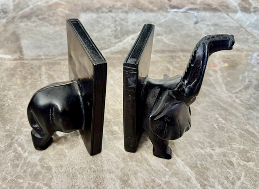 Handcrafted Soapstone Book Press - Elegant African Wildlife Design