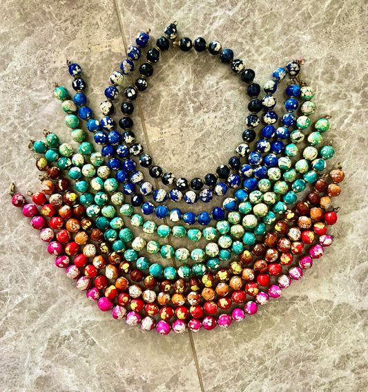 Handcrafted African-Inspired Clay Necklaces (Per Piece)