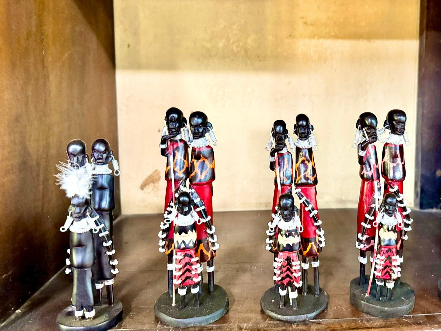 Hand-Carved Cultural Warrior Figurines - Small (Per Piece)