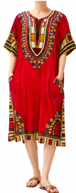 Vibrant Stylish Dashiki Dress