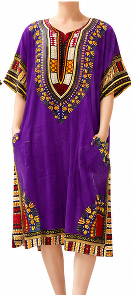 Vibrant Stylish Dashiki Dress