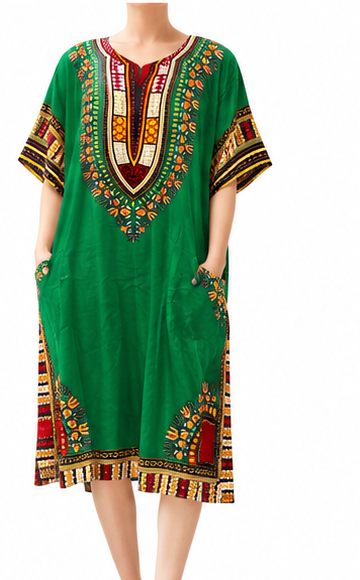 Vibrant Stylish Dashiki Dress