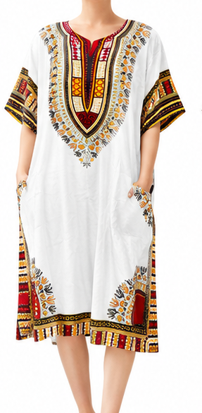 Vibrant Stylish Dashiki Dress