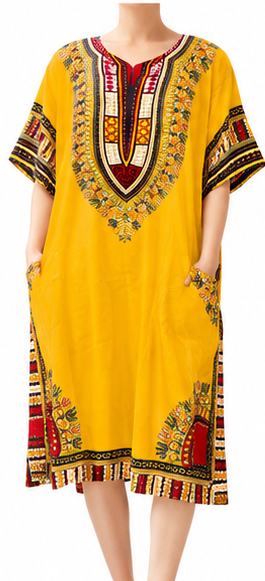 Vibrant Stylish Dashiki Dress