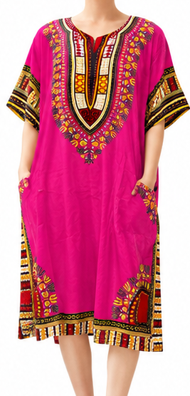 Vibrant Stylish Dashiki Dress