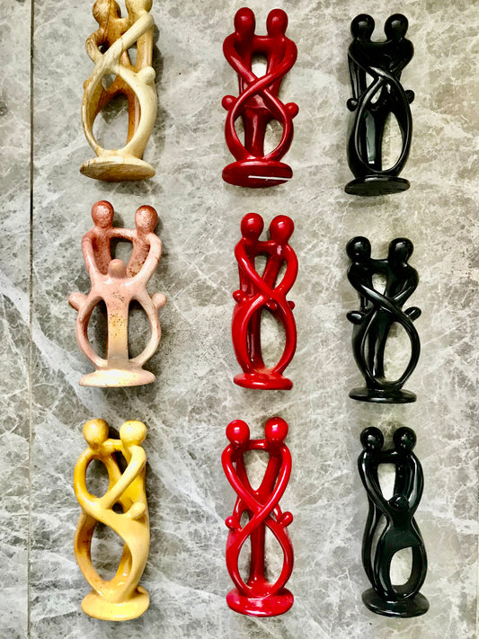 Handcrafted Family Soapstone Sculpture