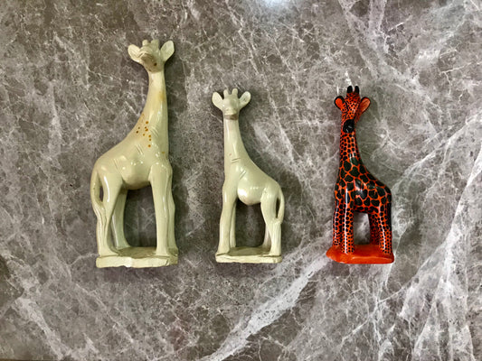 Handcrafted Giraffe Soapstone Sculpture – Price Per Size