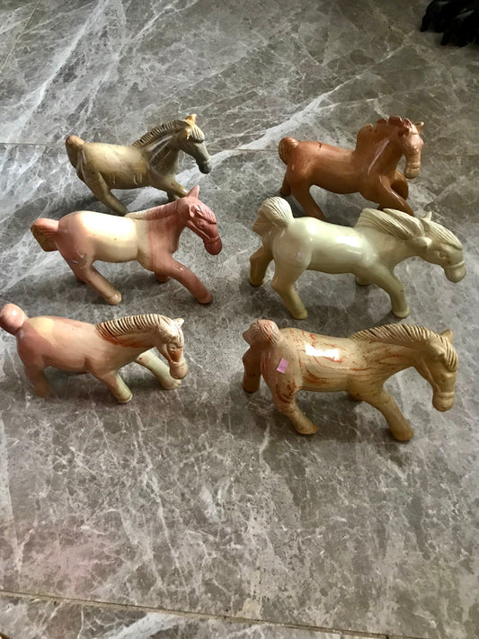 Handcrafted Horse Soapstone Sculpture – Price Per Size