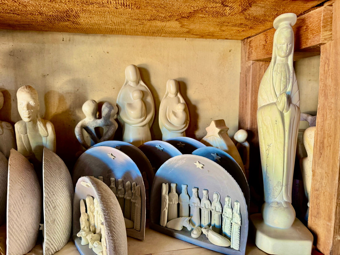 Handcrafted Religious Soapstone Sculptures – Nativity & Faith-Inspired Art (Price per Piece)