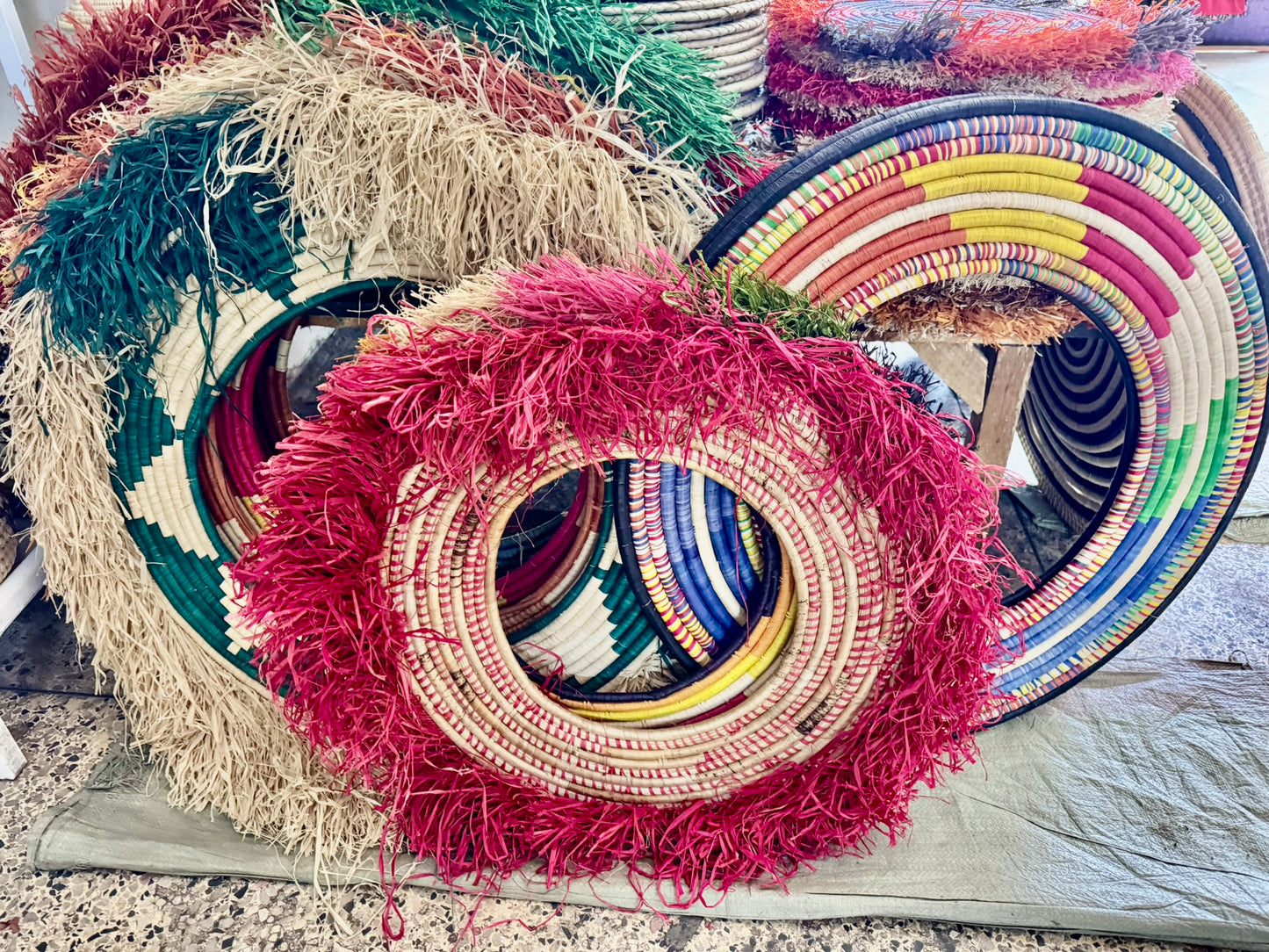 Handwoven Hollow Sisal Wall Plate